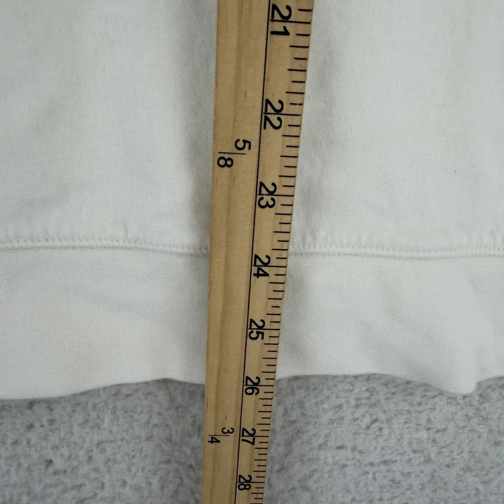Polo Ralph Lauren 1/4 Zip Sweatshirt Mens Large White Mock Neck Pullover Logo
